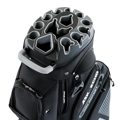 ASK ECHO T-Lock 3.0 Golf Cart Bag, Quiet 14-Way Full-Length Divider