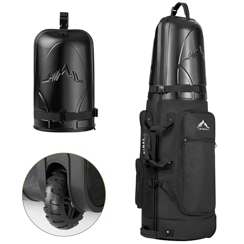 Golf Travel Bag with Hard Case Top, 1680D Heavy Duty Oxford Wear-Resistant